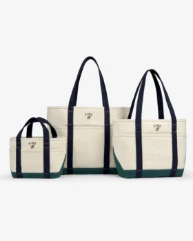 Grand sac fourre-tout à contraste avec blason