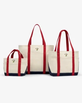 Grand sac fourre-tout à contraste avec blason