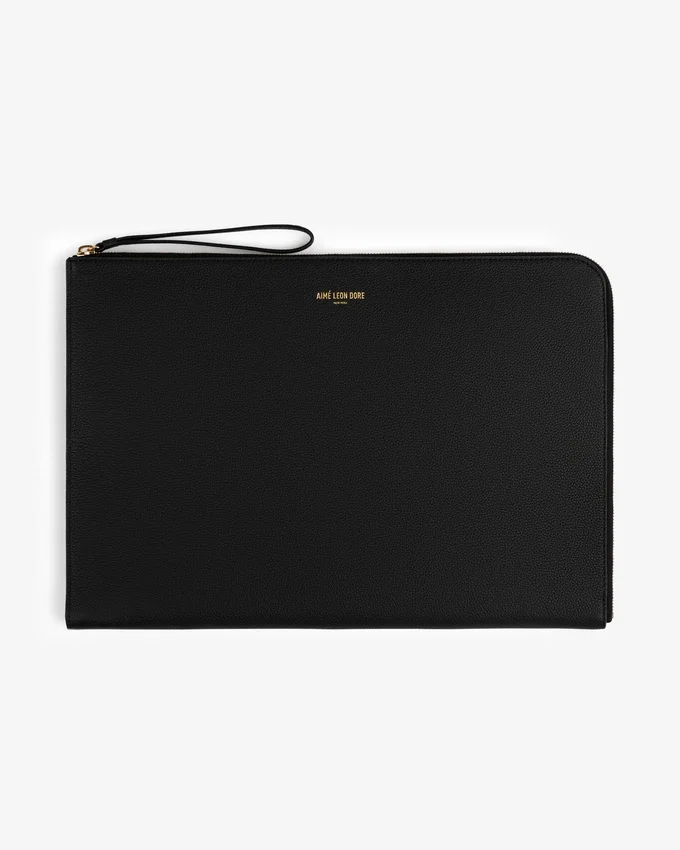 Grande pochette en cuir