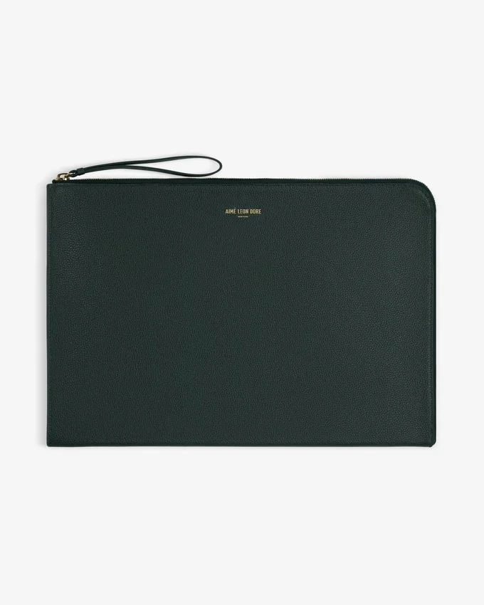 Grande pochette en cuir