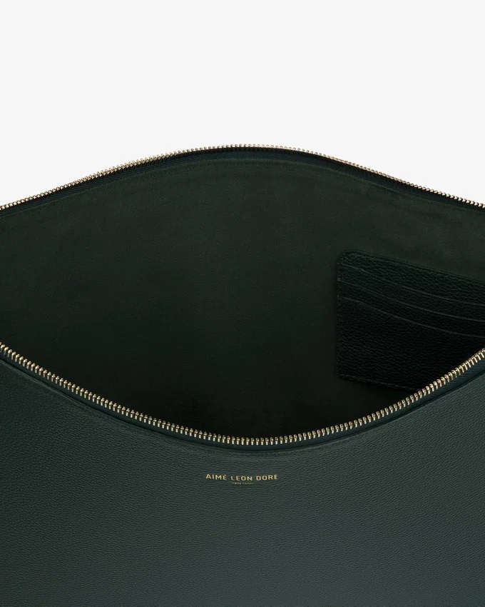 Grande pochette en cuir