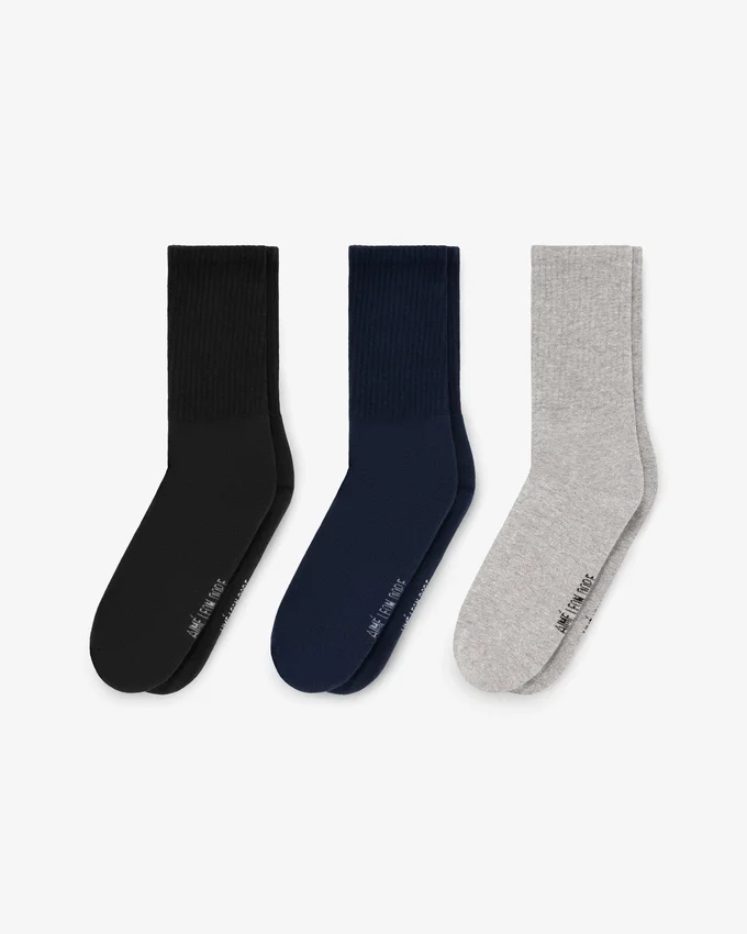 Lot de 3 paires de chaussettes mi-mollet