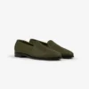 Mocassins en cuir et raphia