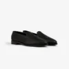 Mocassins en cuir et raphia