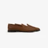 Mocassins en cuir et raphia