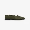 Mocassins en cuir et raphia