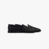Mocassins en cuir et raphia