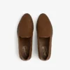 Mocassins en cuir et raphia