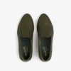 Mocassins en cuir et raphia