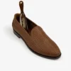 Mocassins en cuir et raphia