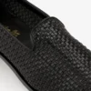 Mocassins en cuir et raphia