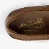 Mocassins en cuir et raphia