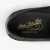 Mocassins en cuir et raphia