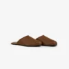 Mules en cuir et raphia