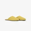 Mules en cuir et raphia