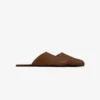 Mules en cuir et raphia