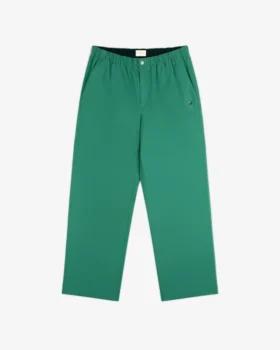 Pantalon coupe-vent en coton délavé
