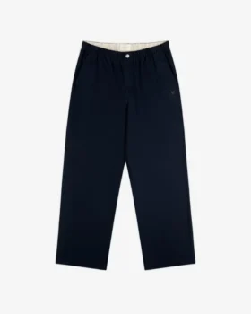 Pantalon coupe-vent en coton délavé