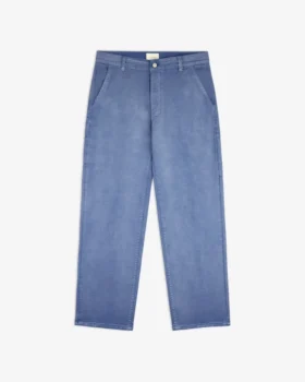 Pantalon de charpentier en mélange de lin