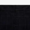 Pantalon de costume à carreaux et taille élastiquée