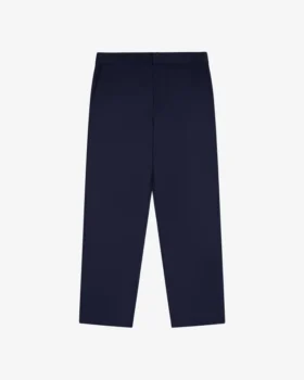 Pantalon de costume en laine tropicale à taille élastiquée