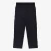 Pantalon de costume en laine tropicale à taille élastiquée