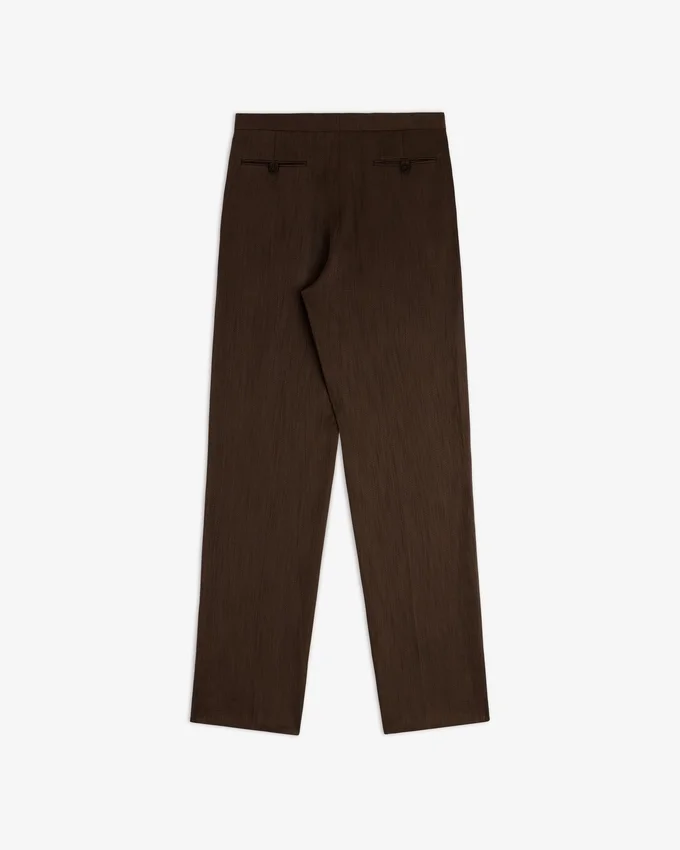 Pantalon de costume en mélange de lin