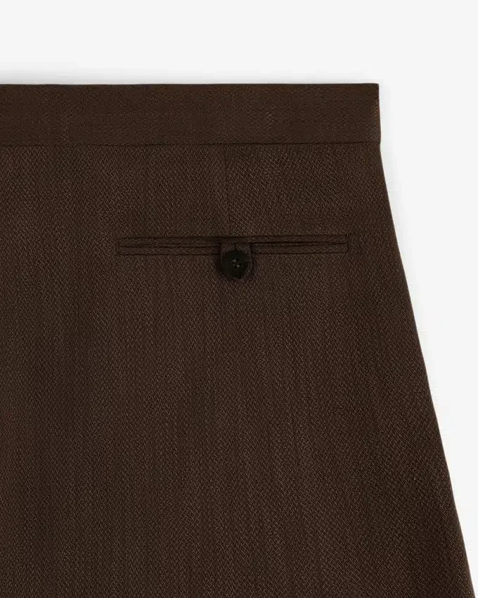 Pantalon de costume en mélange de lin
