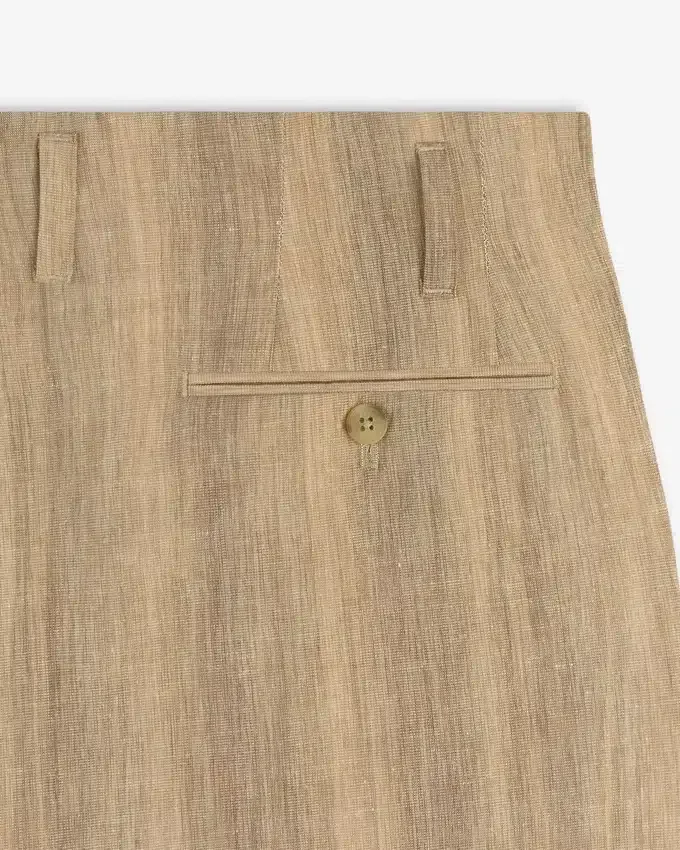 Pantalon de costume safari à doubles plis