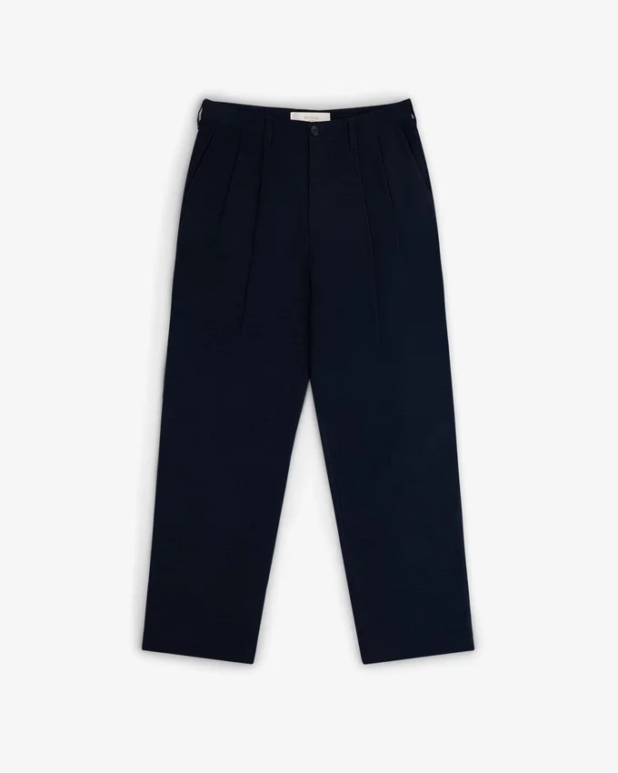 Pantalon à doubles plis