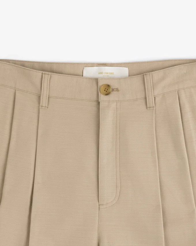 Pantalon à doubles plis