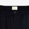 Pantalon en gabardine à taille élastiquée
