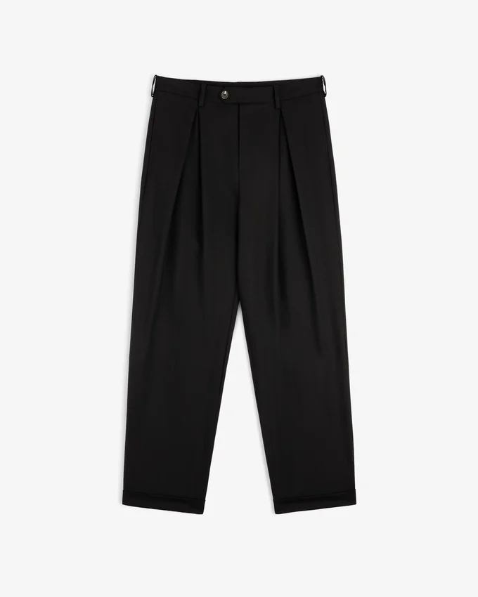 Pantalon léger à revers
