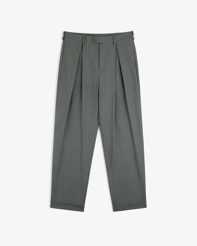 Pantalon léger à revers