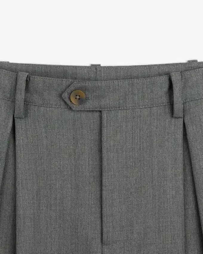 Pantalon léger à revers