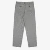 Pantalon plissé à motif pied-de-poule