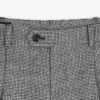 Pantalon plissé à motif pied-de-poule