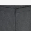 Pantalon à rayures fines et taille élastiquée