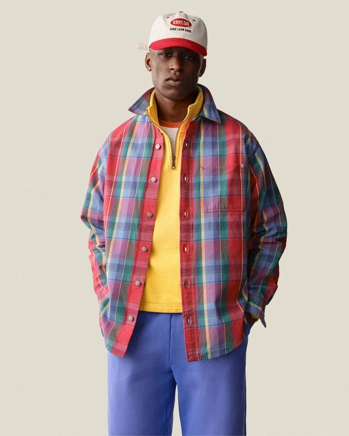 Chemise de travail à carreaux