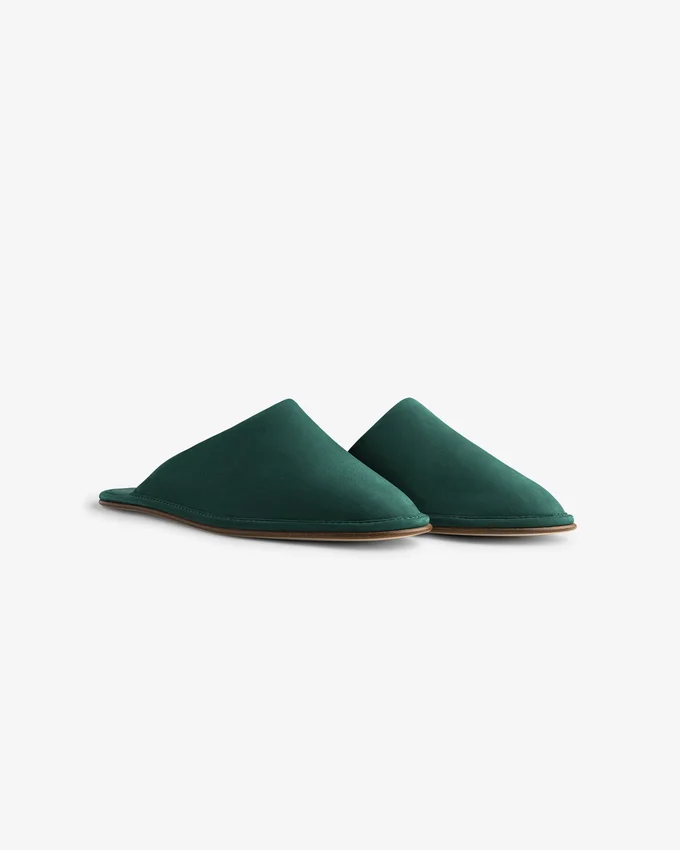 Pantoufles de voyage en nubuck
