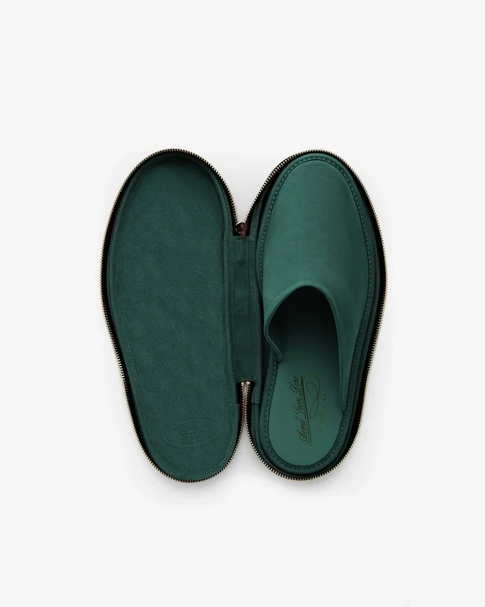 Pantoufles de voyage en nubuck