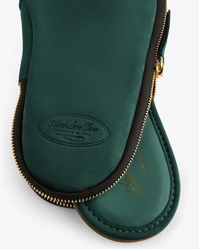 Pantoufles de voyage en nubuck