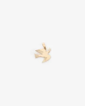 Pendentif colombe en or 14 carats