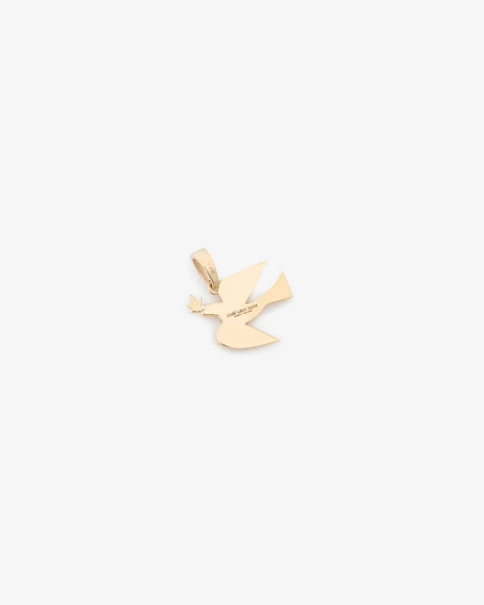 Pendentif colombe en or 14 carats