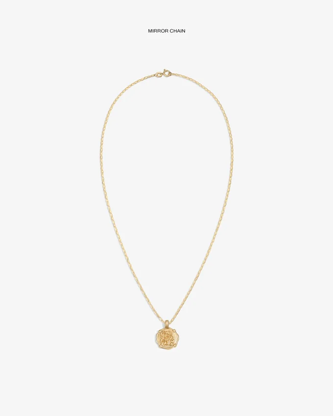 Pendentif en forme de pièce d’or 14 carats