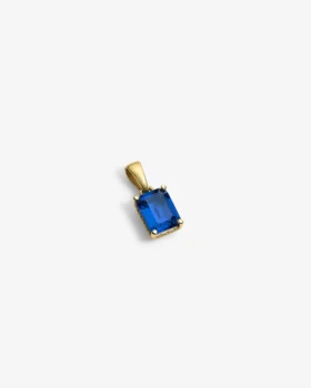 Pendentif en or 14 carats avec pierre précieuse