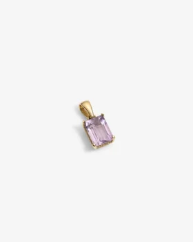Pendentif en or 14 carats avec pierre précieuse