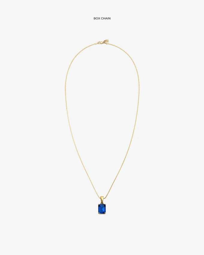 Pendentif en or 14 carats avec pierre précieuse