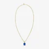 Pendentif en or 14 carats avec pierre précieuse