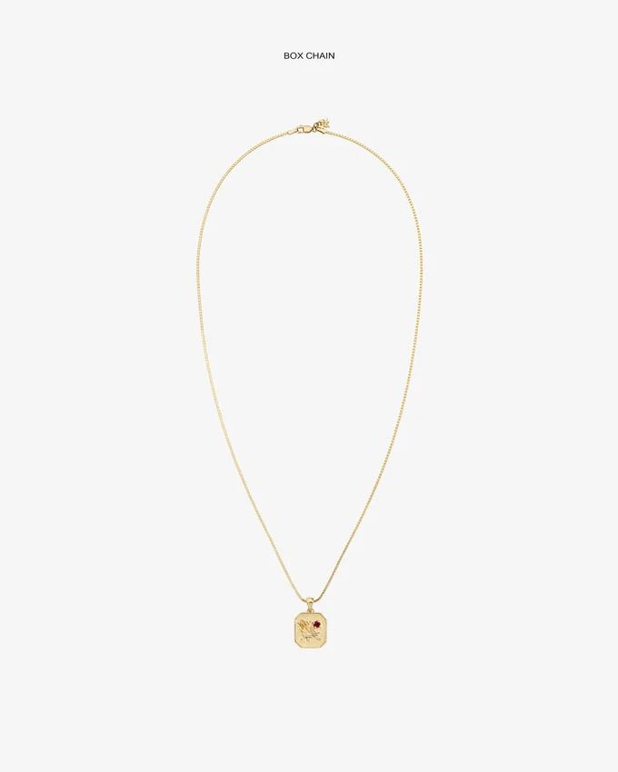 Pendentif en relief « Queens Crest » en or 14 carats